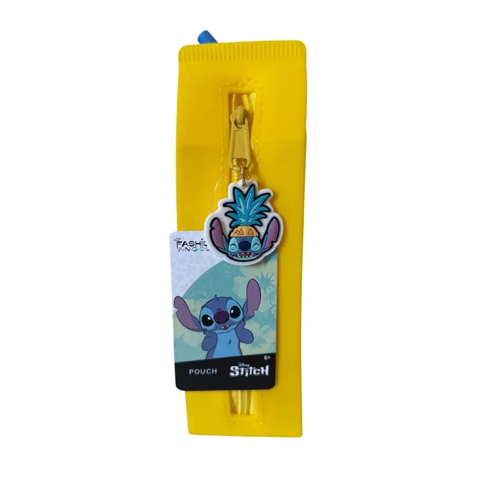 Disney Stitch Printed Silicone Carton Pencil Pouch, School‎ Supplies